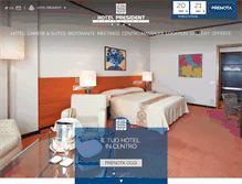 Tablet Screenshot of hotelpresidentlecce.it